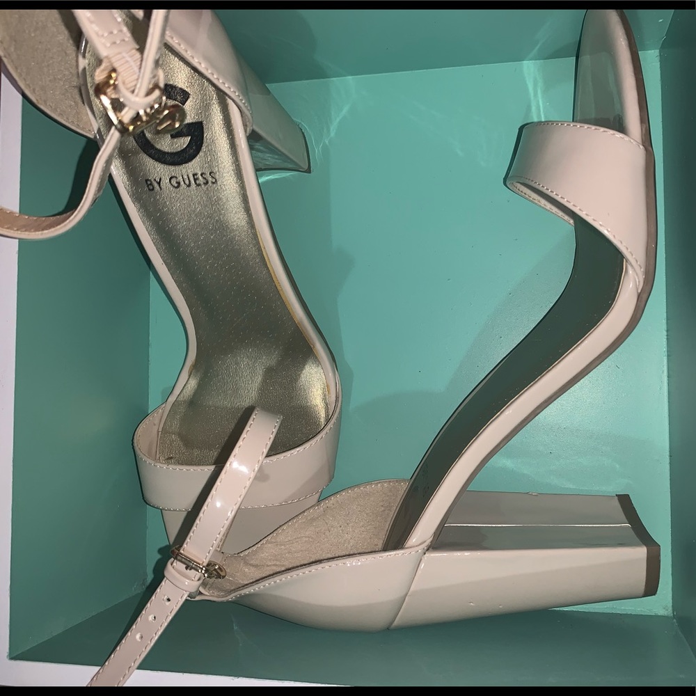 G by Guess Nude Ankle Strap Heel (used once)
